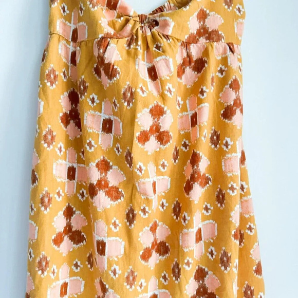 Aerie Southwetsern Summer Boho Maxi  Linen Blend Dress L - Picture 4 of 7